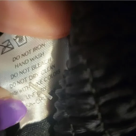 #79 Dazzling Divas Black Smocked Crop Top Bow Tie Shoulders, L NEW - Picture 8 of 8